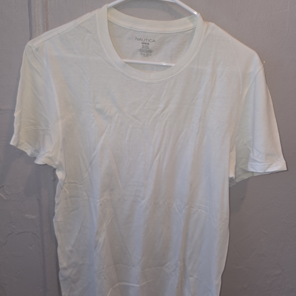 Nautica Men's/Women Classic White Tee